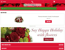 Tablet Screenshot of afamilyflorist.com